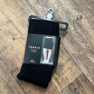 Torrid Black Plus Size High Waisted 9 Inch Biker Shorts
